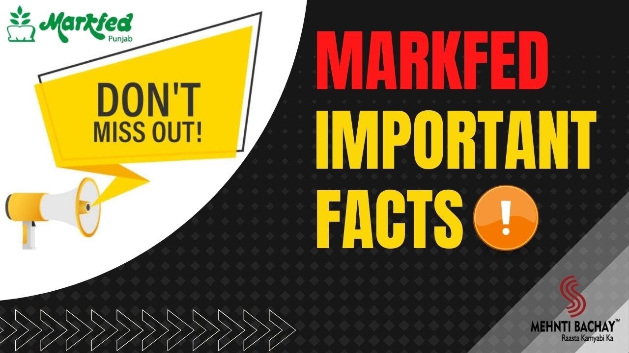 Markfed Important Facts| Secure Your Marks | Markfed Exam 2021 | Mehnti Bachay