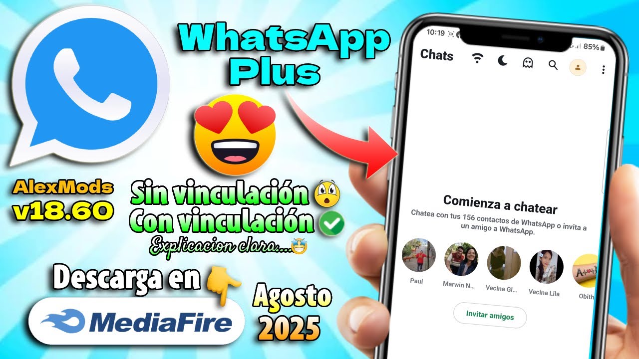 WhatsApp Plus 2025: Cómo Descargar la Última Versión v18.60 AlexMods GRATIS y Actualizada ✅