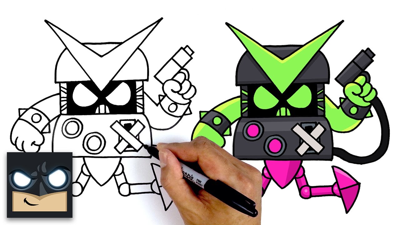 How To Draw Virus 8-Bit | Brawl Stars