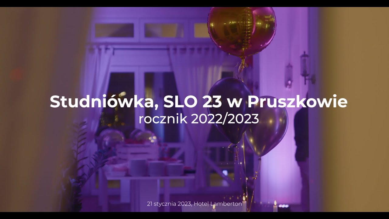 Studniówka 2023 - Społeczne Liceum Ogólnokształcące Nr 23 w Pruszkowie