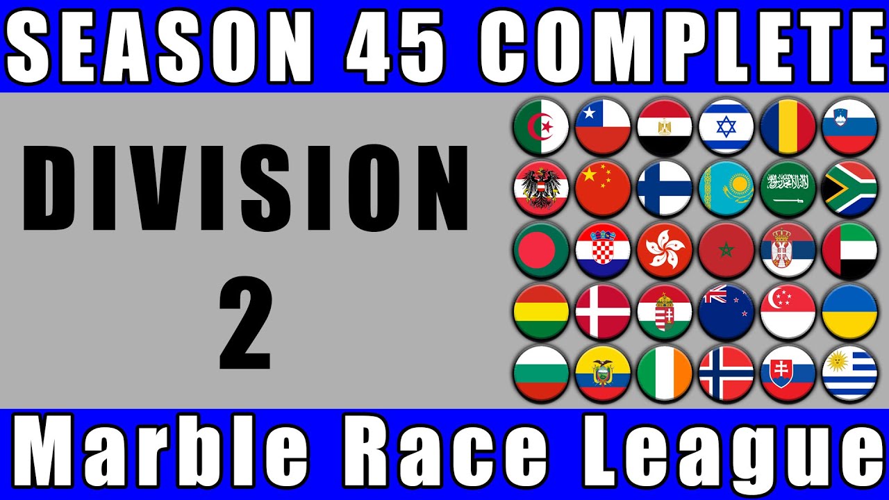 Marble Race League Season 45 Division 2 Complete Race / Marble Race King