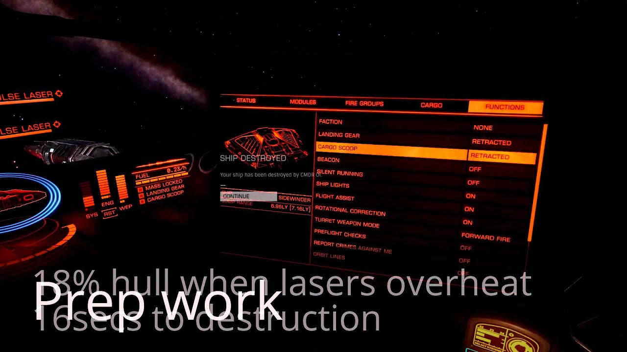 Elite Dangerous - Hull re-inforcement modules test