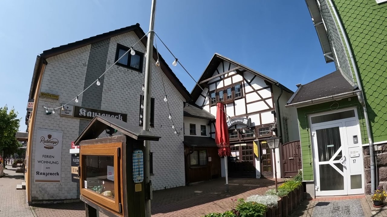 D: Oberhof. Thüringen. Eindrücke aus der Stadtmitte. Juni 2025