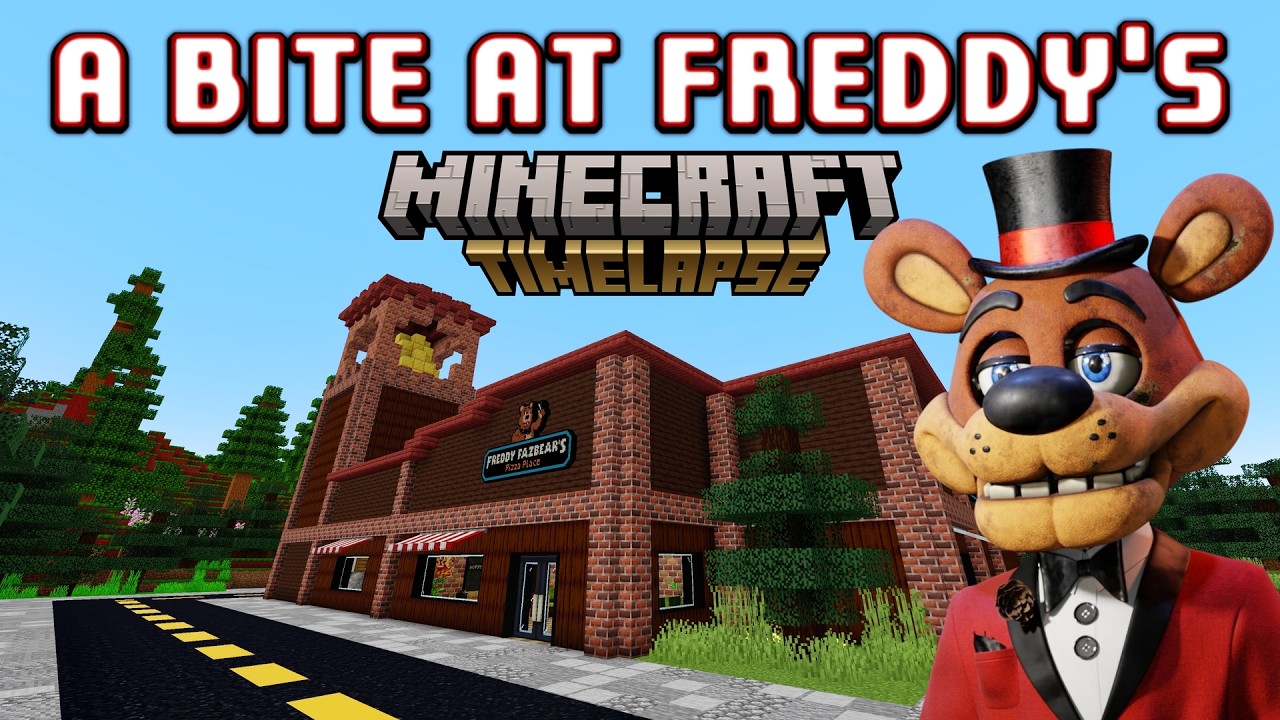 Фан-игра по FNAF: Постройка локации Фредди | Таймлапс и экскурсия по Minecraft |