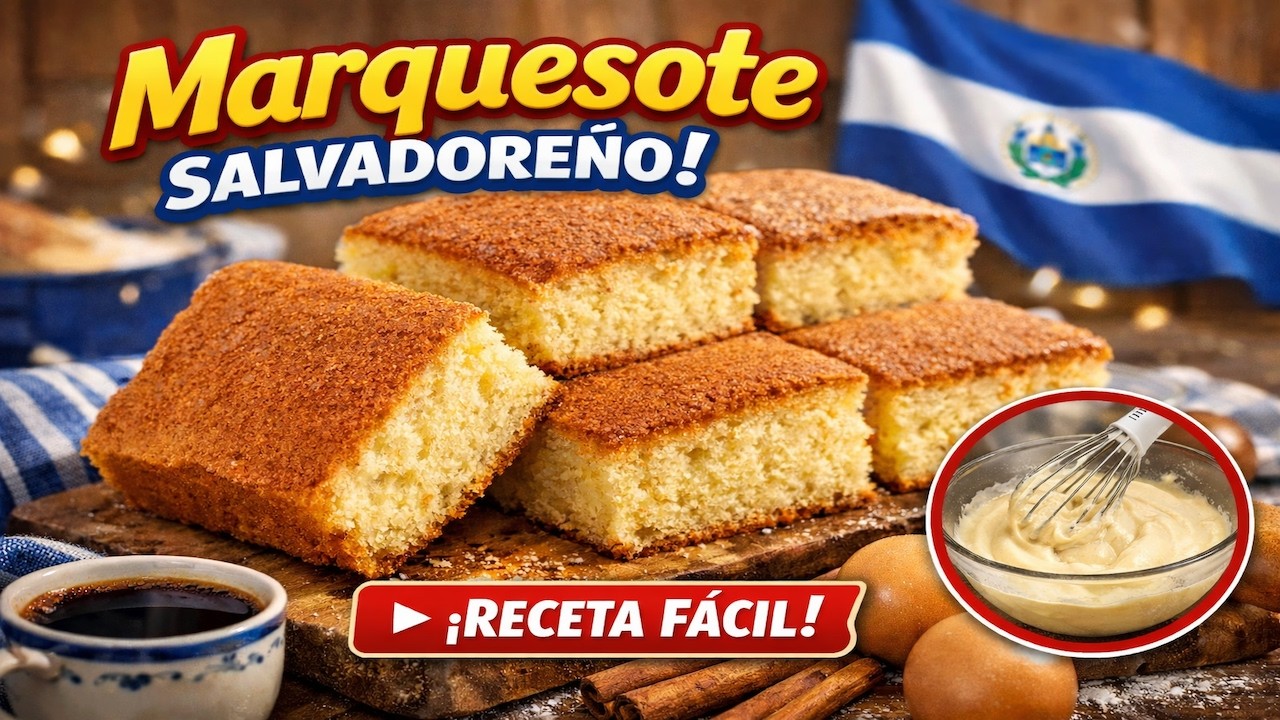 Así se Hace el AUTÉNTICO MARQUESOTE SALVADOREÑO 🇸🇻 | Receta Tradicional Súper Esponjosa