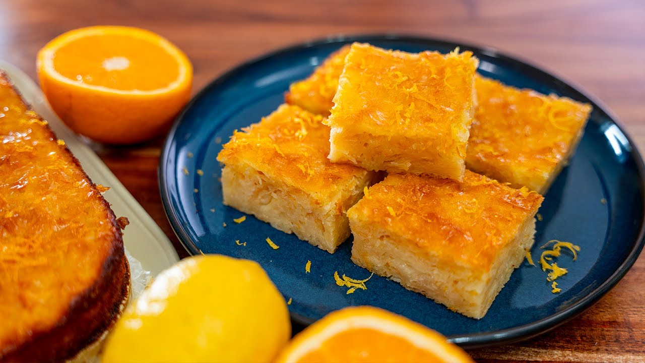Portokalopita un desert grecesc,parfumat,irezistibil si umed