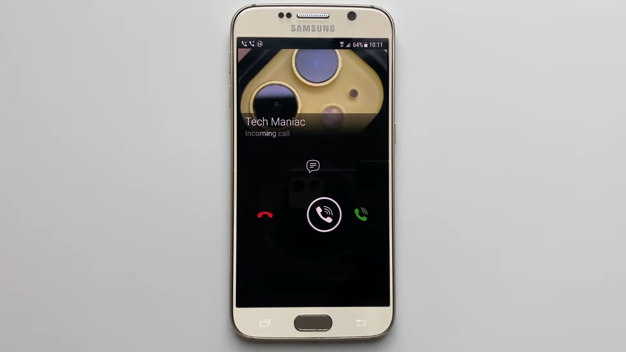 SAMSUNG GALAXY S6 WhatsApp, Telegram & Viber Incoming Call