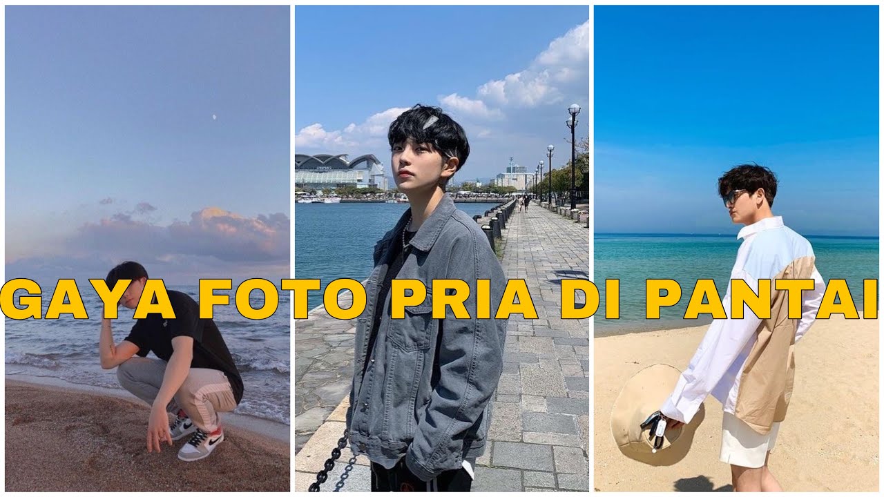 GAYA FOTO PRIA DI PANTAI