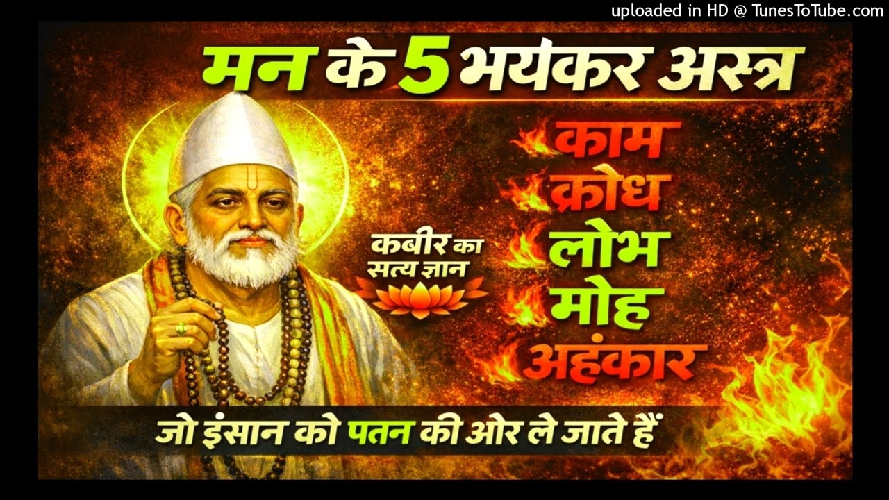 मन के पांच भयंकर अस्त्र कोनसे है |संत कबीर का सत्य ज्ञान|#sital shabd kabir ka|