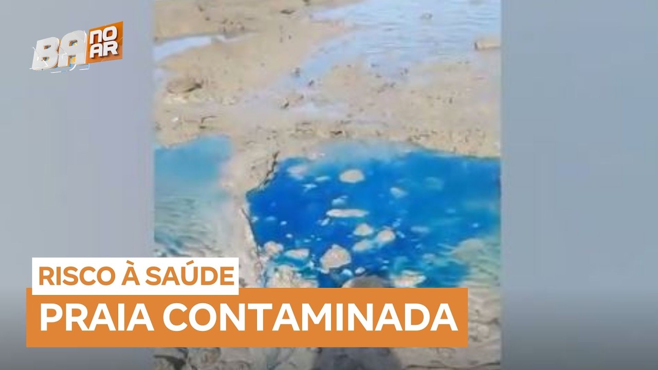 Contaminação por nitrato de cobre atinge praia em Salvador (BA)