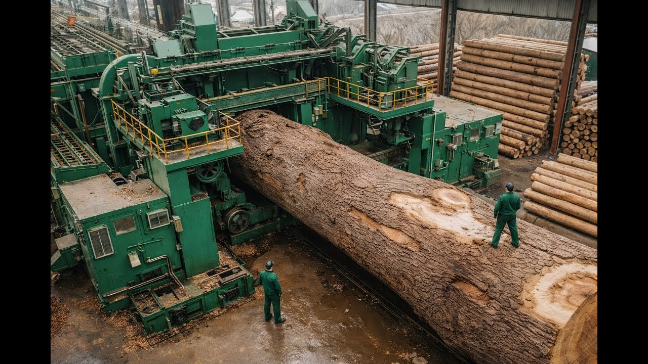 The Plywood Process You’ve Never Seen – Inside the Largest Sawmill (Logs to Table)