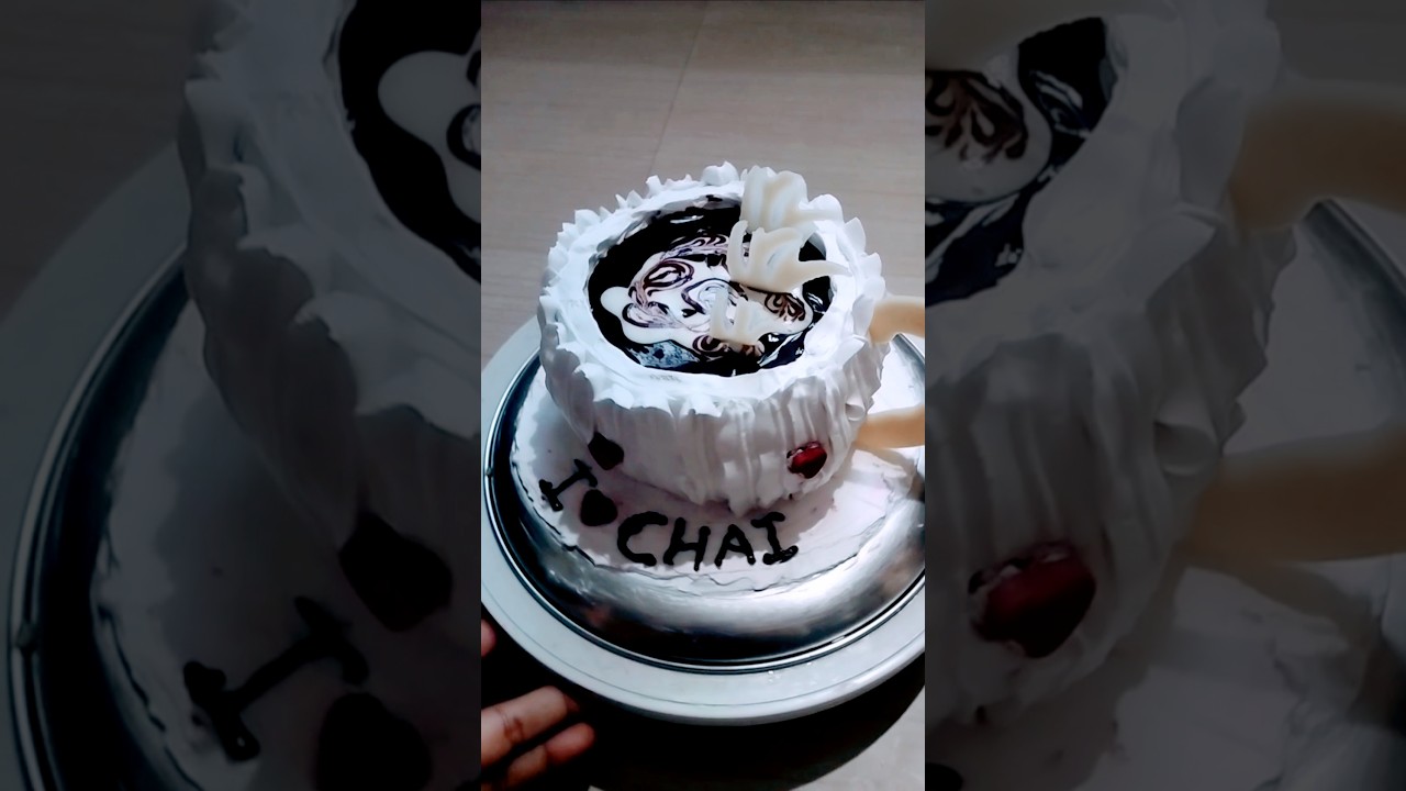 soft and fluffy eggless tea ☕ Cup theme cake 🎂 recipe 😋 