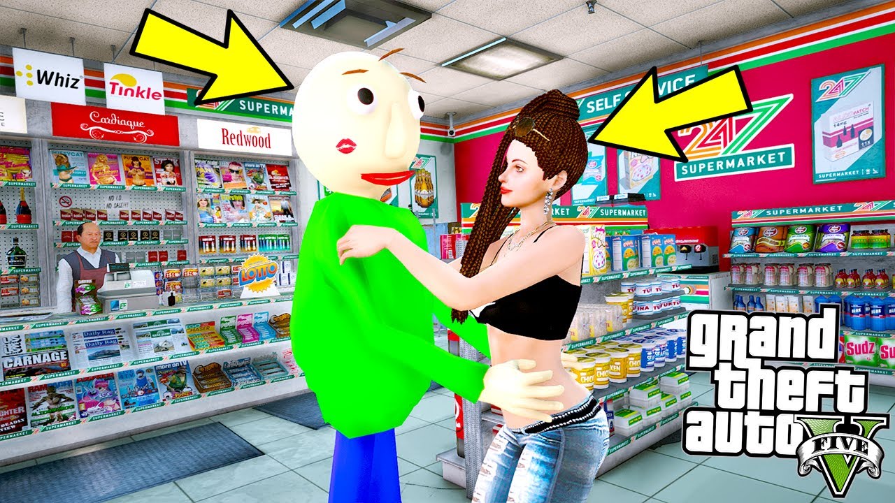 BALDİ MARKETTEKİ GÜZEL KIZI KENDİNE AŞIK ET GÖREVİ! - GTA 5