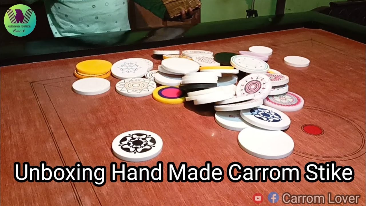 Hand made carrom stike unboxing ❤️❤️❤️