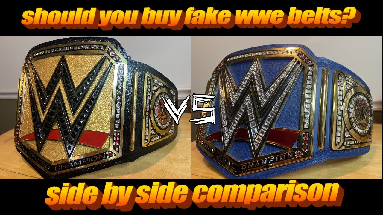 SHOULD YOU BUY FAKE WWE BELTS? | Side by Side Comparison
