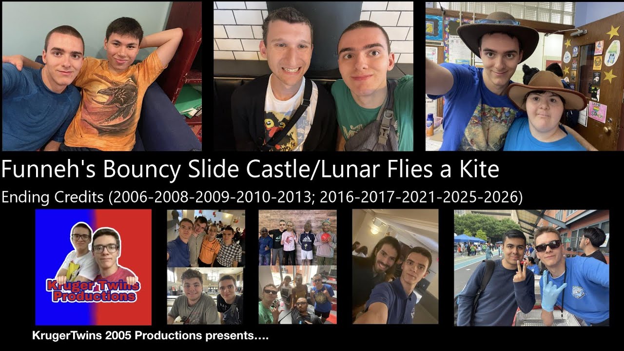 FUNNEH'S BOUNCY SLIDE CASTLE / LUNAR FLIES A KITE (2008-2013-2017; 2021-2025-2026) Credits