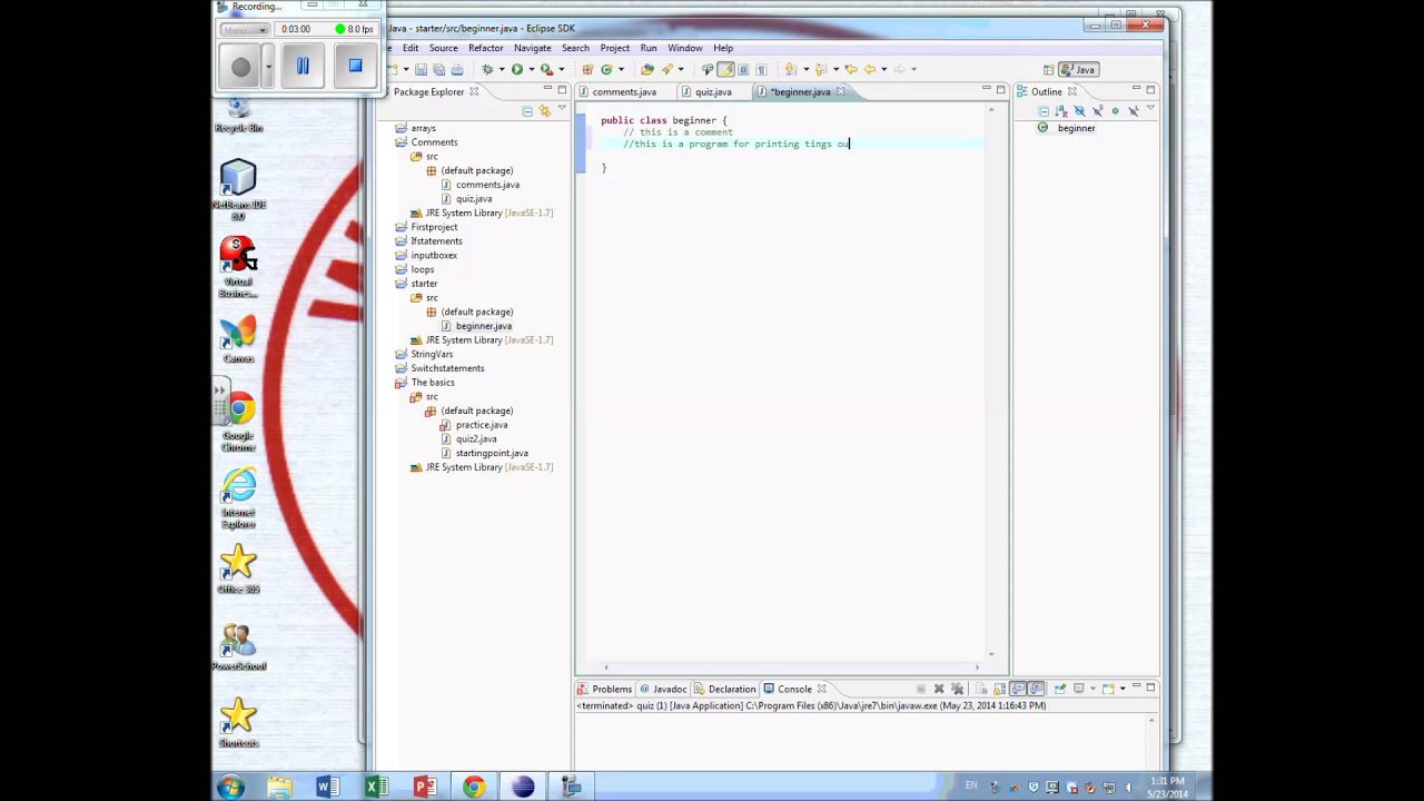 1 Home and Learn Java Tutorial 1 Kline