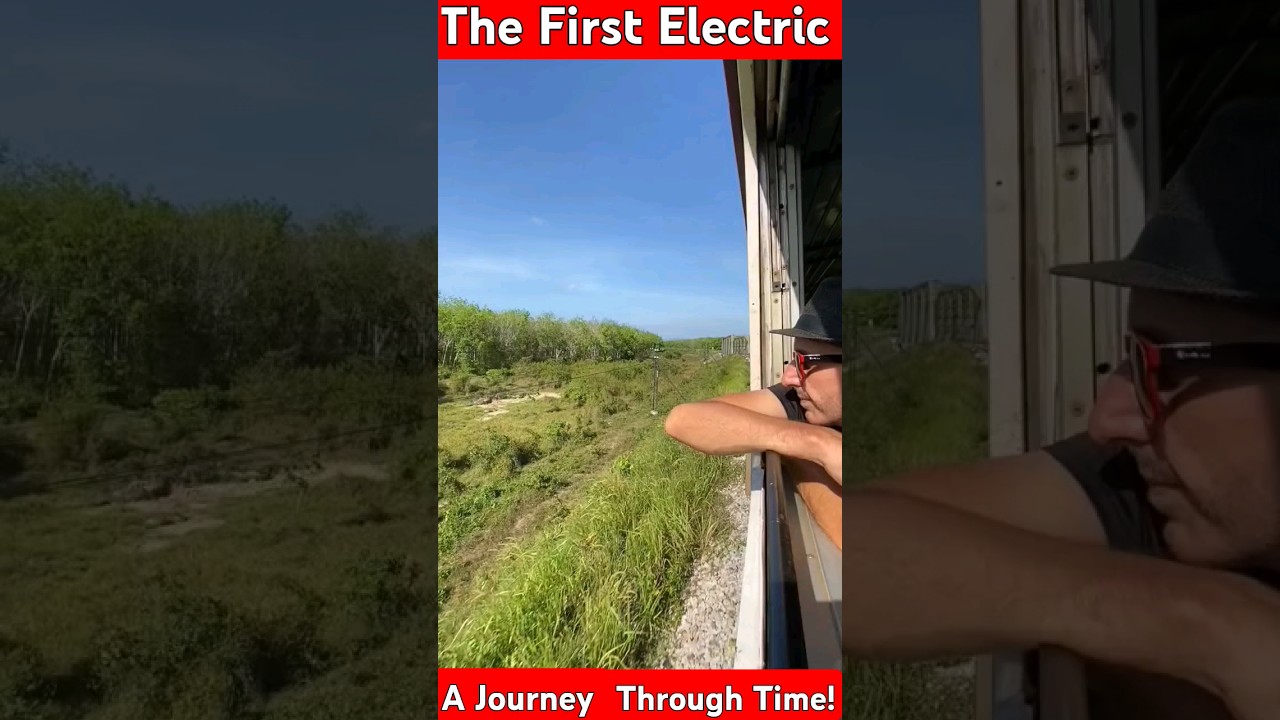 The First Electric Train: A Journey Through Time! / #facts #shorts #train /@FACTMETER.OFFICIAL