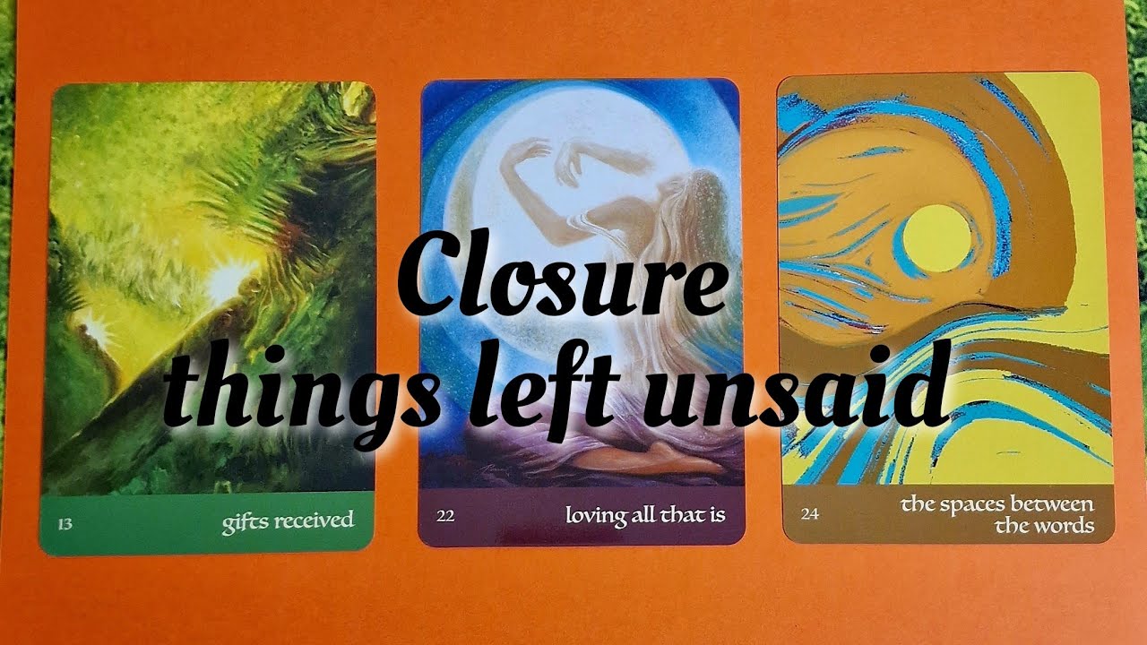 🔮 Closure, things left unsaid 🔮 pick a card tarot, timeless ✨️