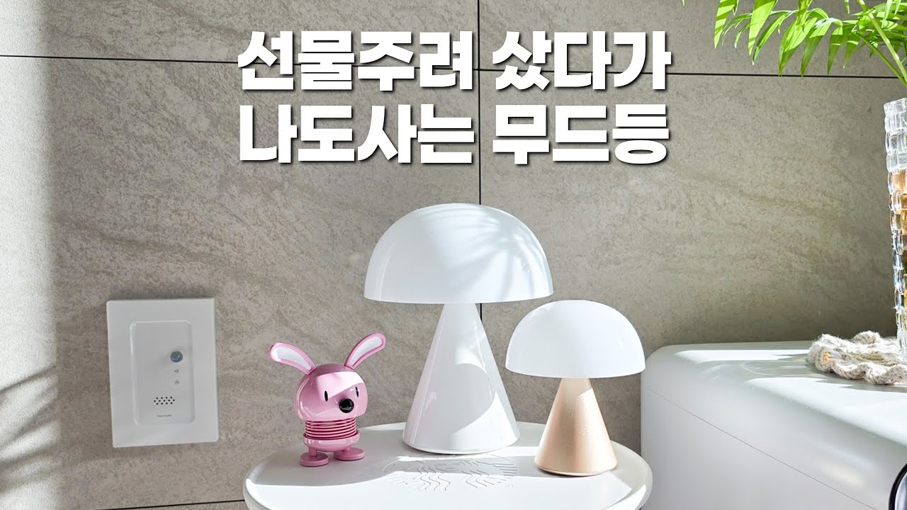 데스크셋업 인테리어 조명 겸 오브제 렉슨 미나램프 리뷰