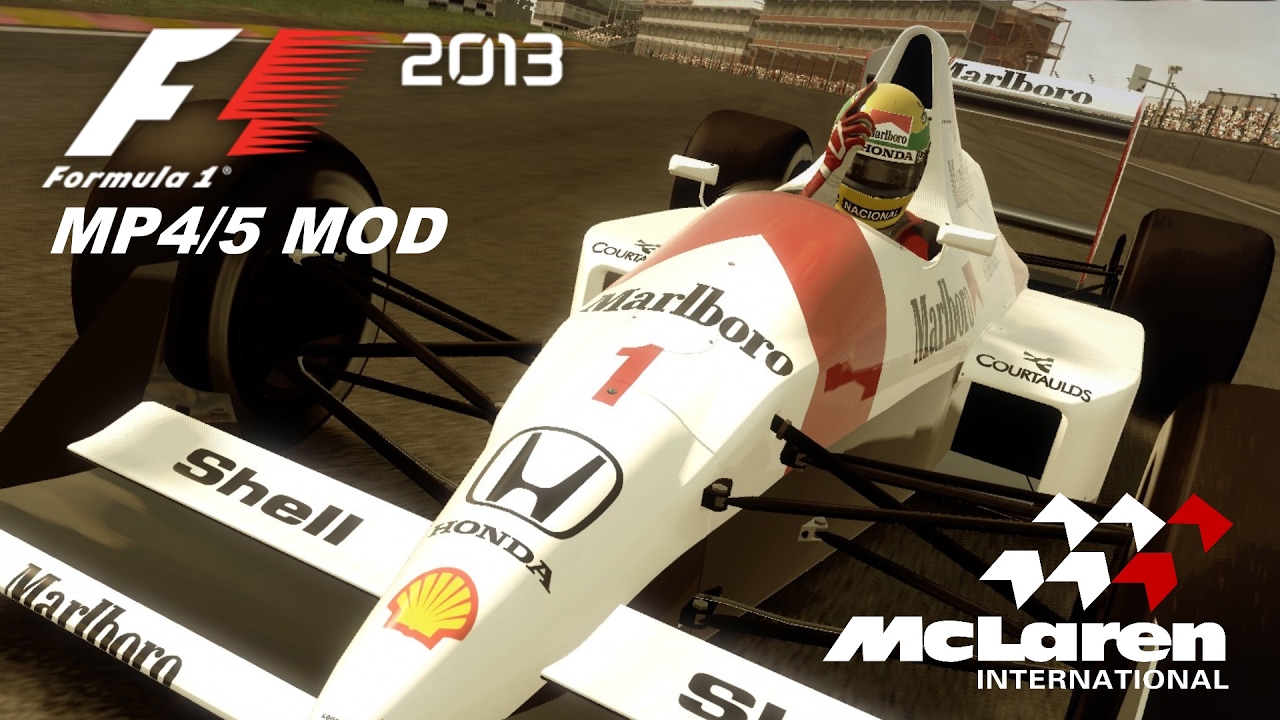 AYRTON SENNA McLaren MP4/5 MOD (F1 2013) - Gameplay