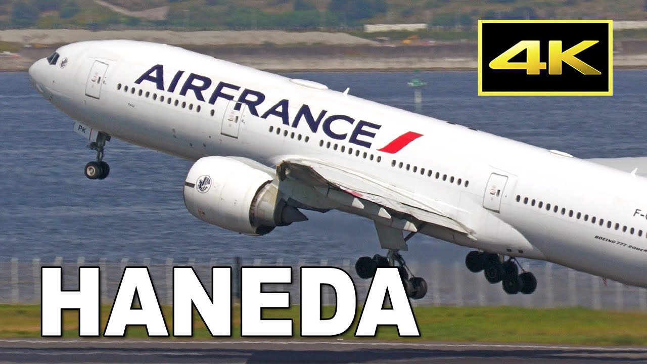 [4K] 羽田空港、離陸後の美しい右旋回（16機）をゆったりと楽しむ動画 / 16 jets beautiful right turn after takeoff at Haneda Airport