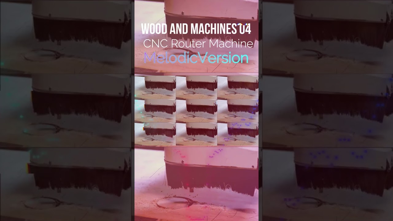 Melodic Woodworking / Vociferous CNC Router Machining / #shorts / WM04 / Machine sounds