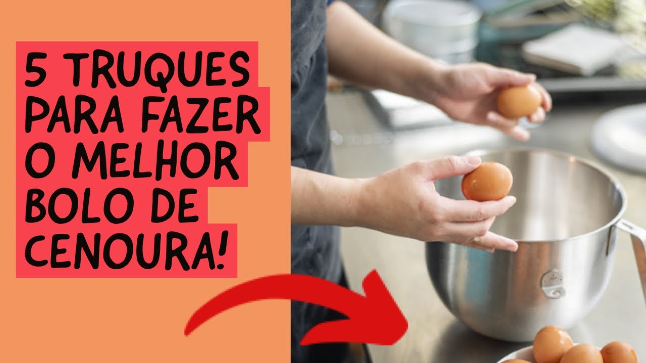 Por que meu bolo de cenoura fica parecendo pudim?