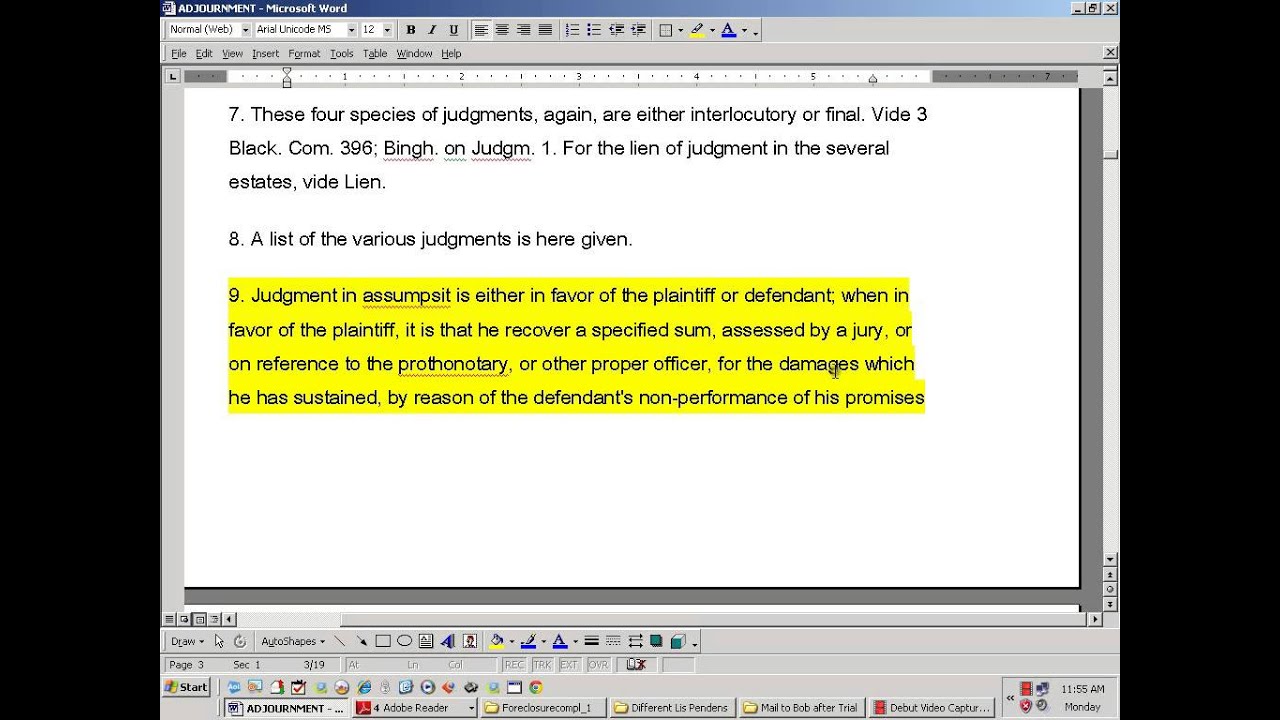 Verdict Judgment Procedural Errors