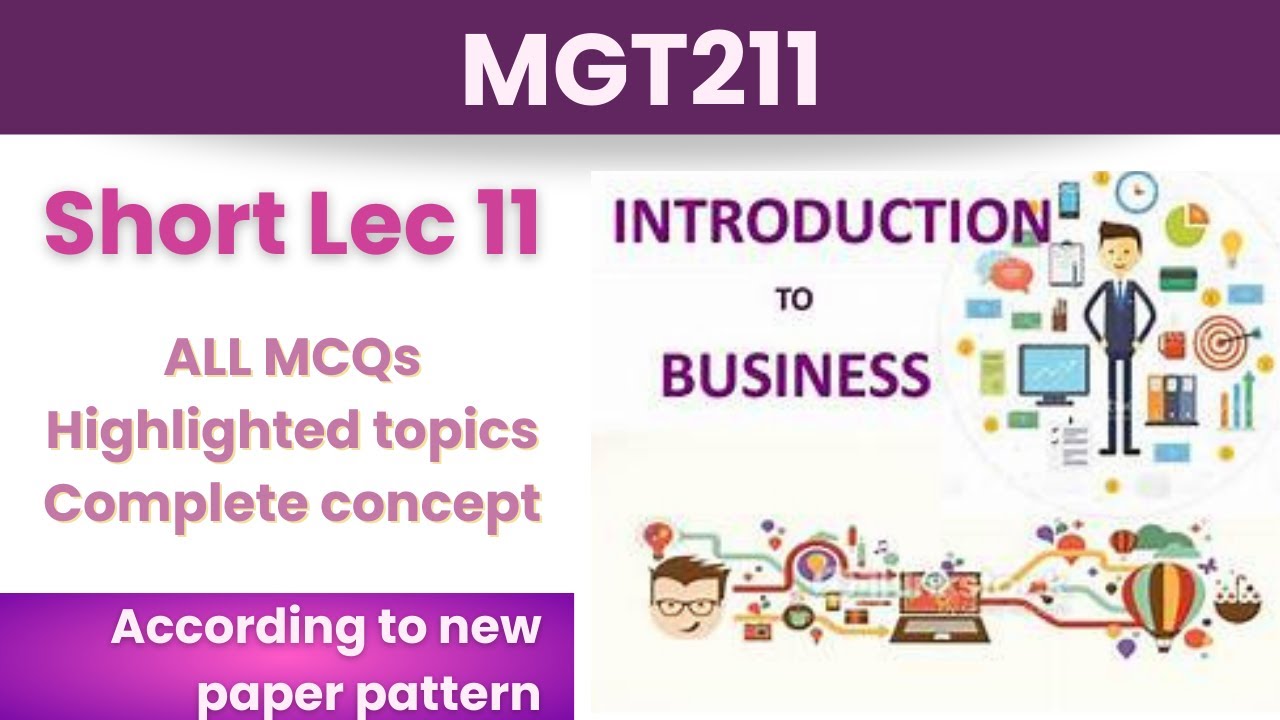 MGT211 Short Lecture 11_Highlighted Questions_MGT211short Lectures_MidTerm_Full Detail In Short Time