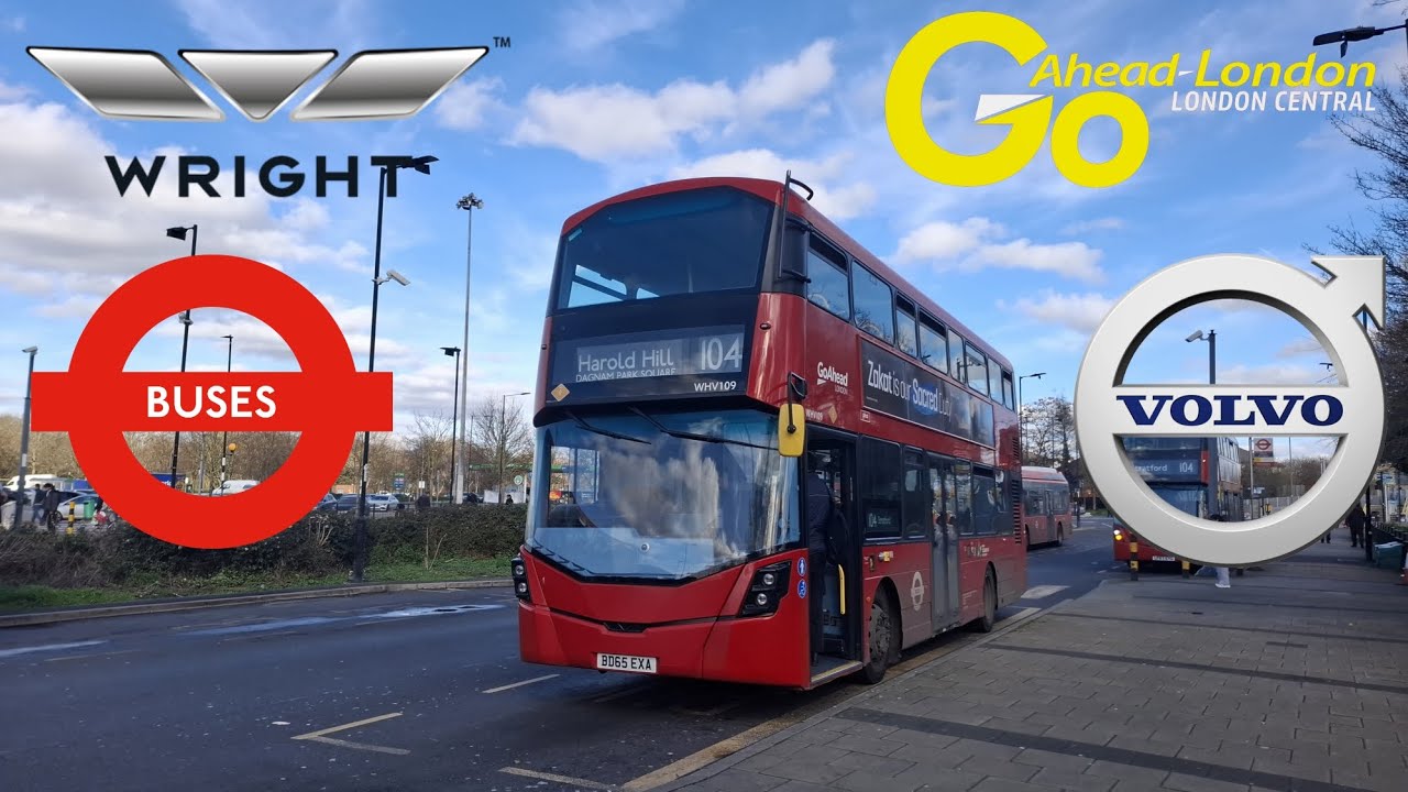 GoAhead London: 104 from Beckton to Stratford Via Upton Park & Lonsdale Road ( Wright Gemini 3