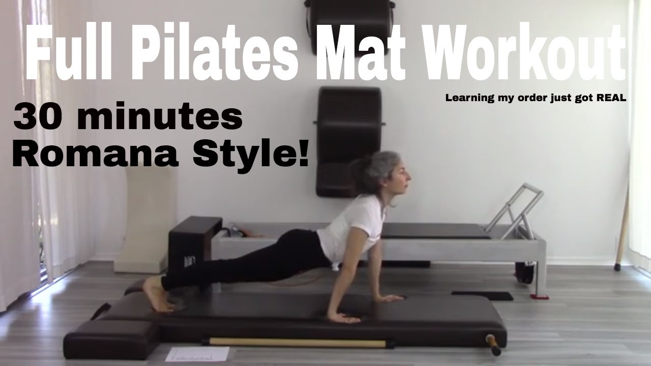 30 Minute Pilates Mat Workout: Learning my Romana Order of Exercises!