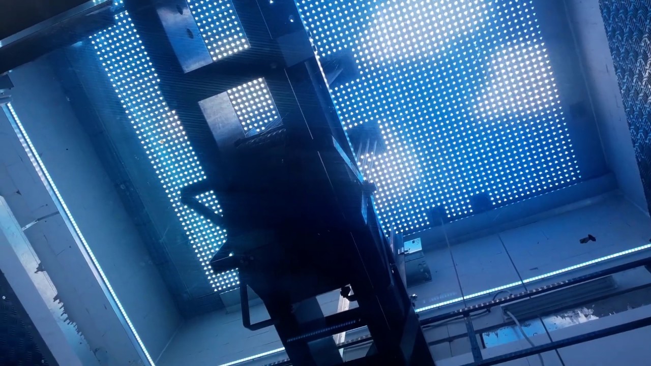 Amsterdam Lookout Tower Lift Elevator Light Show