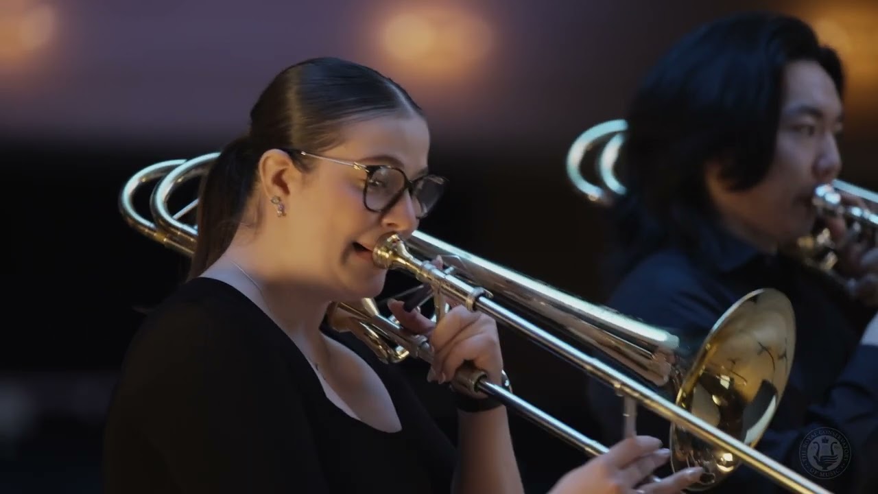 The Glenn Gould School Trombone Quartet performs “Achieved is the glorious work” by Haydn