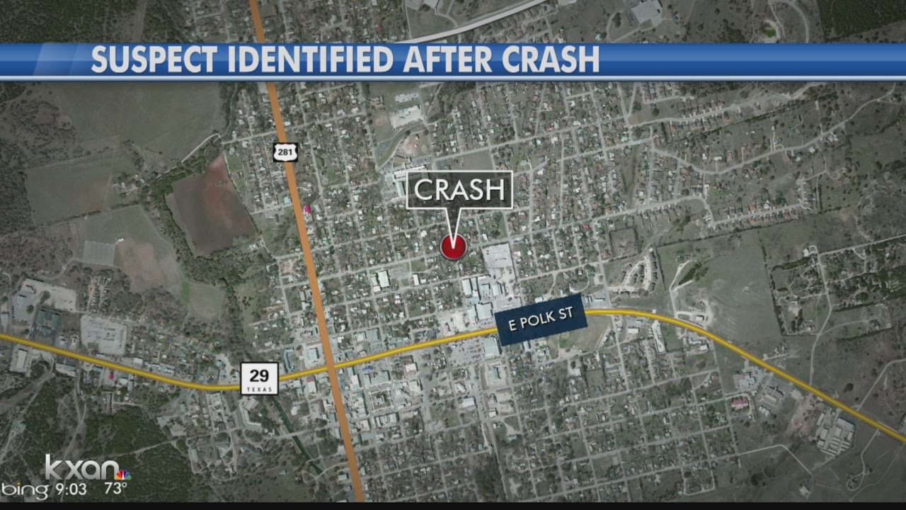 The Burnet Police Chief found the driver who left the scene of a crash near Burnet C-I-S-D's bus bar