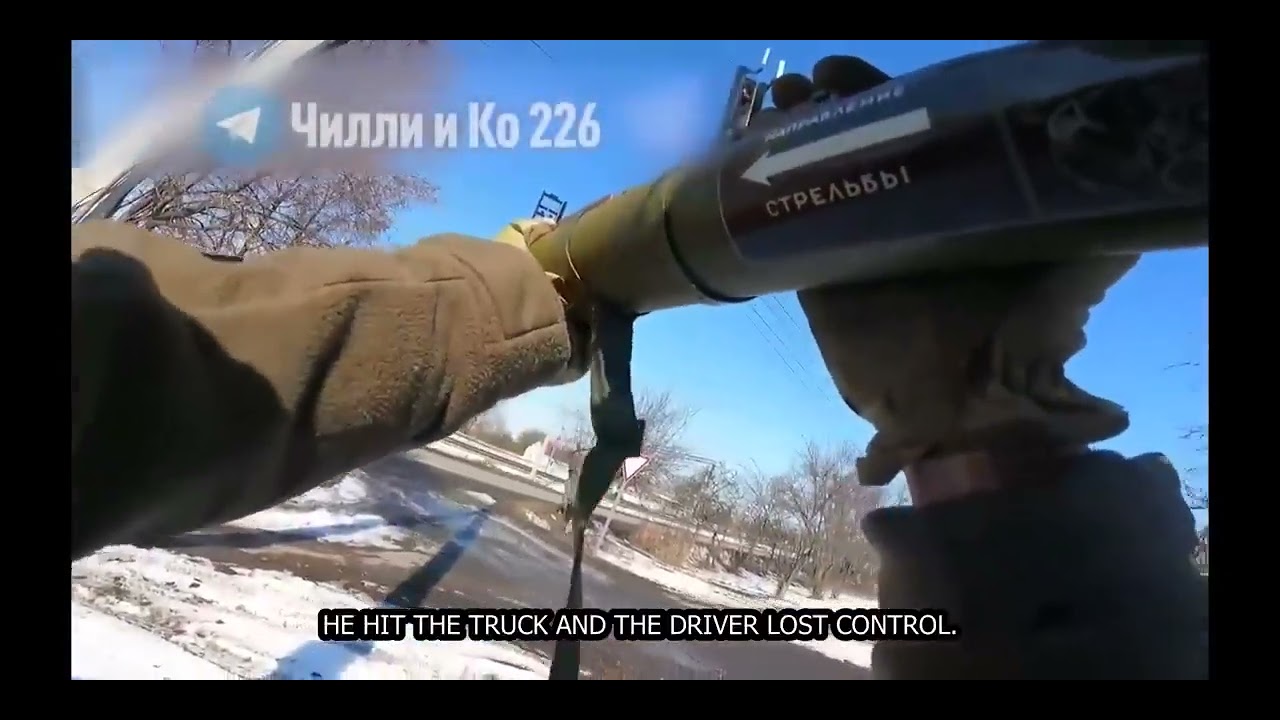 Ukraine soldiers helmet cam Close quarters RPG ambush on Russian Ural truck #prayersforukraine