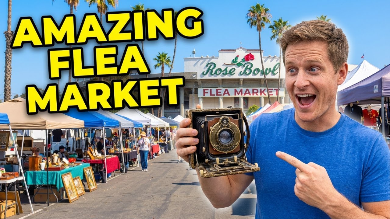 Rose Bowl Flea Market | 4K Walking Tour | 2023
