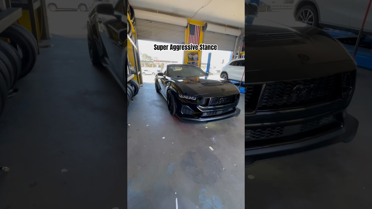 Установлены занижающие пружины Steeda #2024mustanggt #mustanggt #stanggang #s650mustang #2024mustang