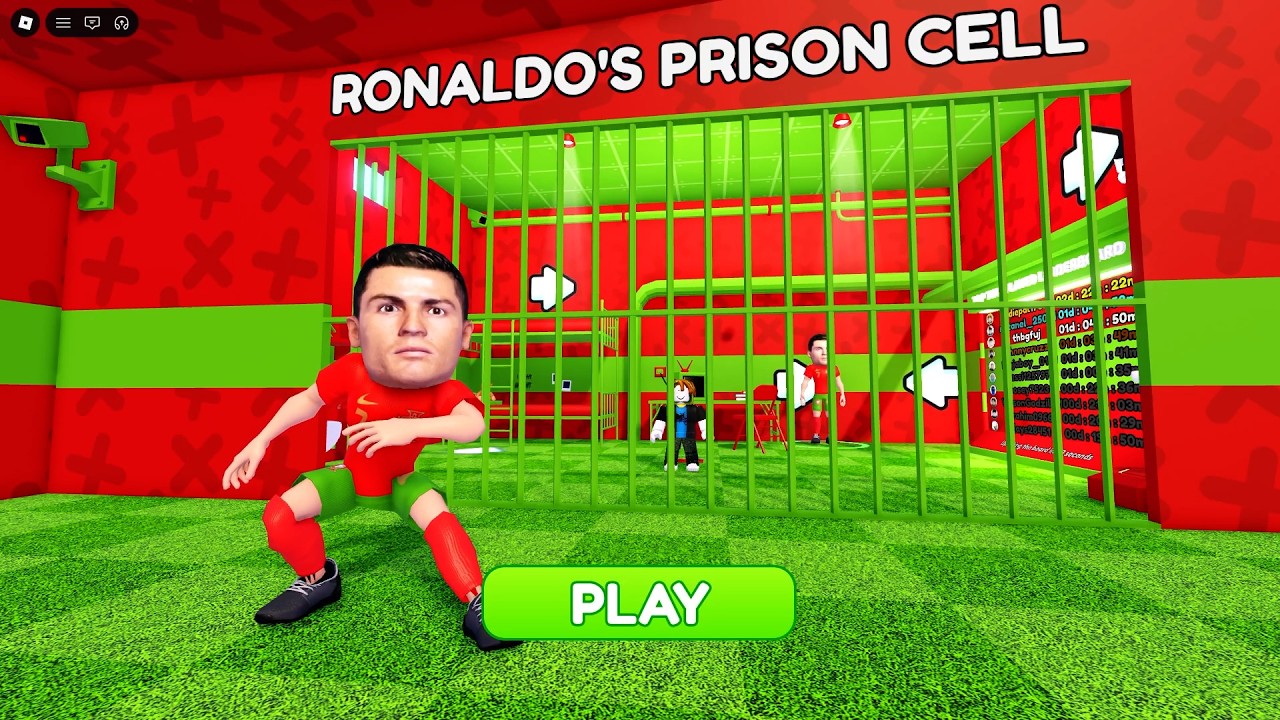 RONALDO'S PRISON RUN! (Obby) CHALLENGE