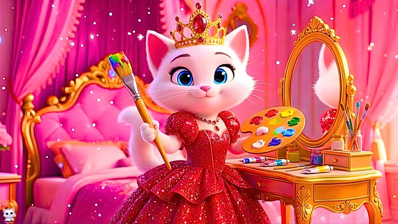 Cute Kitten Tries Makeup for the First Time Ever🐱#CatStory #aicatstory #aicat #CatLover Part 2
