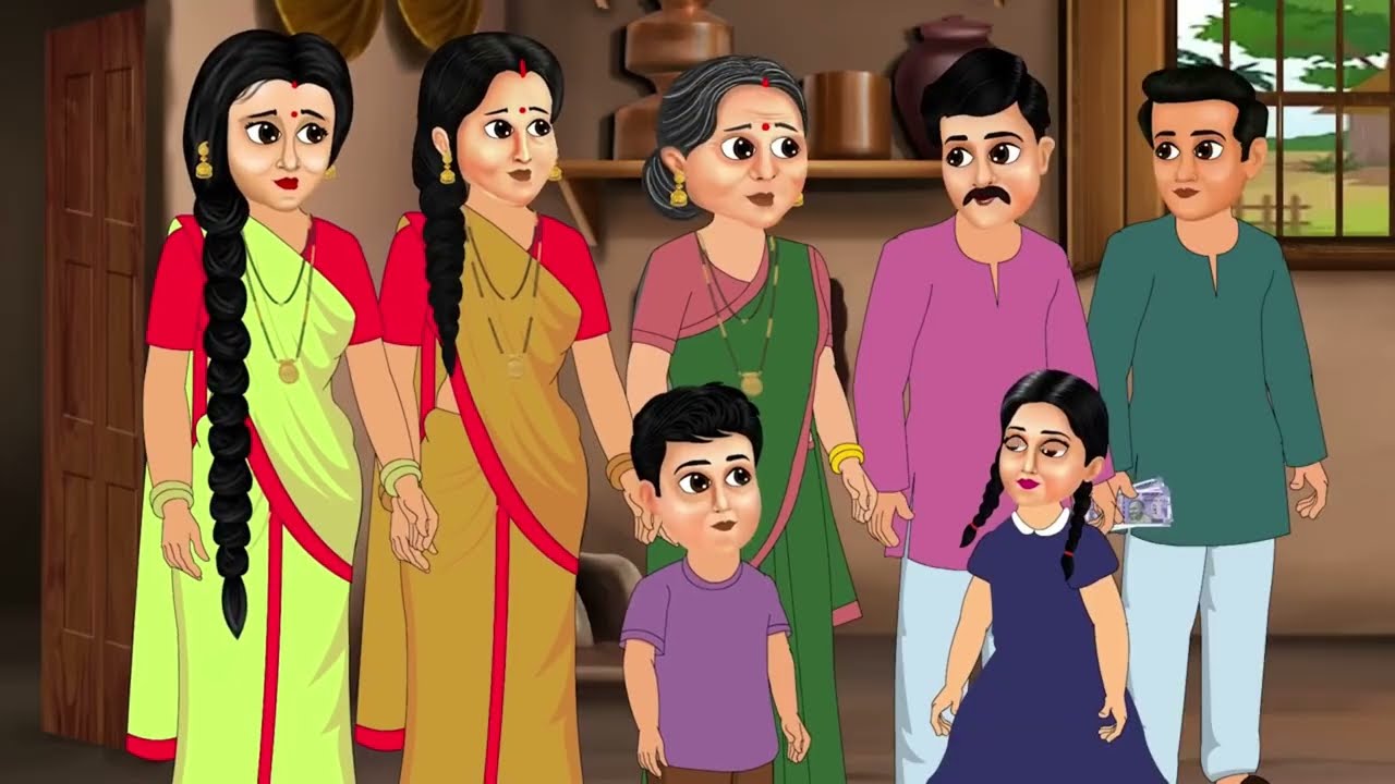 बारिश में गरीब परिवार का मटन करी का सपना  Emotional Story#viralvideo MuttonCurryStory#cartoon 