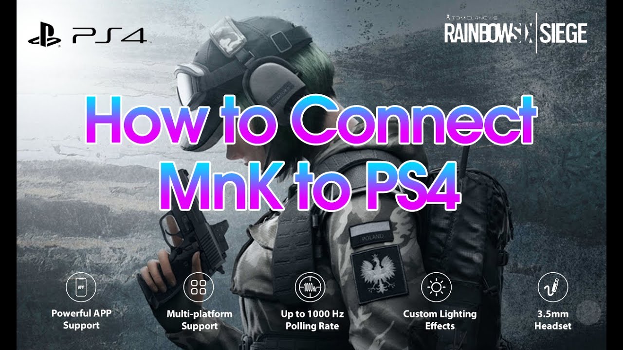 【PS4 MnK Adapter】How to Connect HYCARUS Monster Adapter Keyboard and Mouse Adapter to PS4 #ps4gaming
