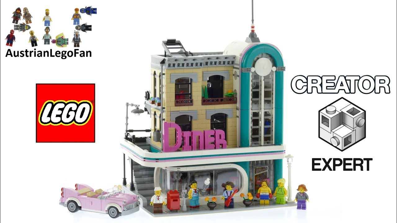 Lego Creator 10260 Downtown Diner Speed Build