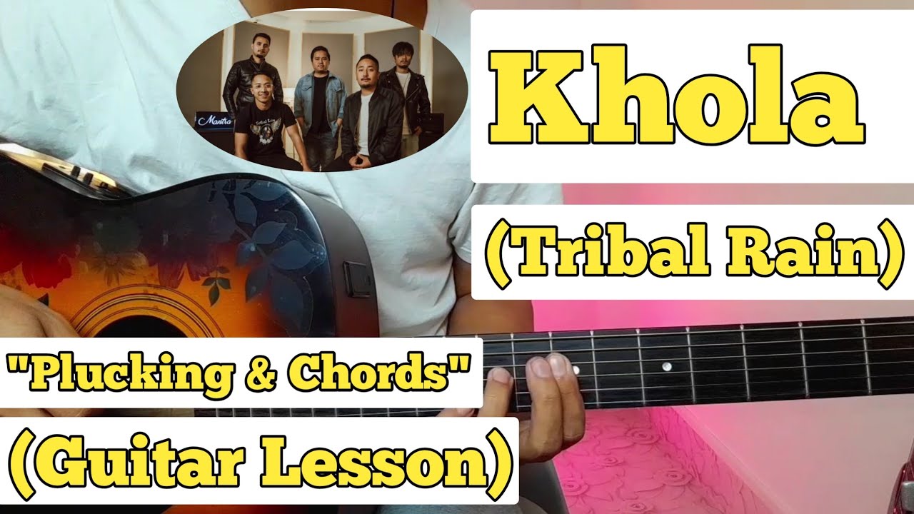 Khola - Tribal Rain | Guitar Lesson | Plucking & Chords | (Live Session)