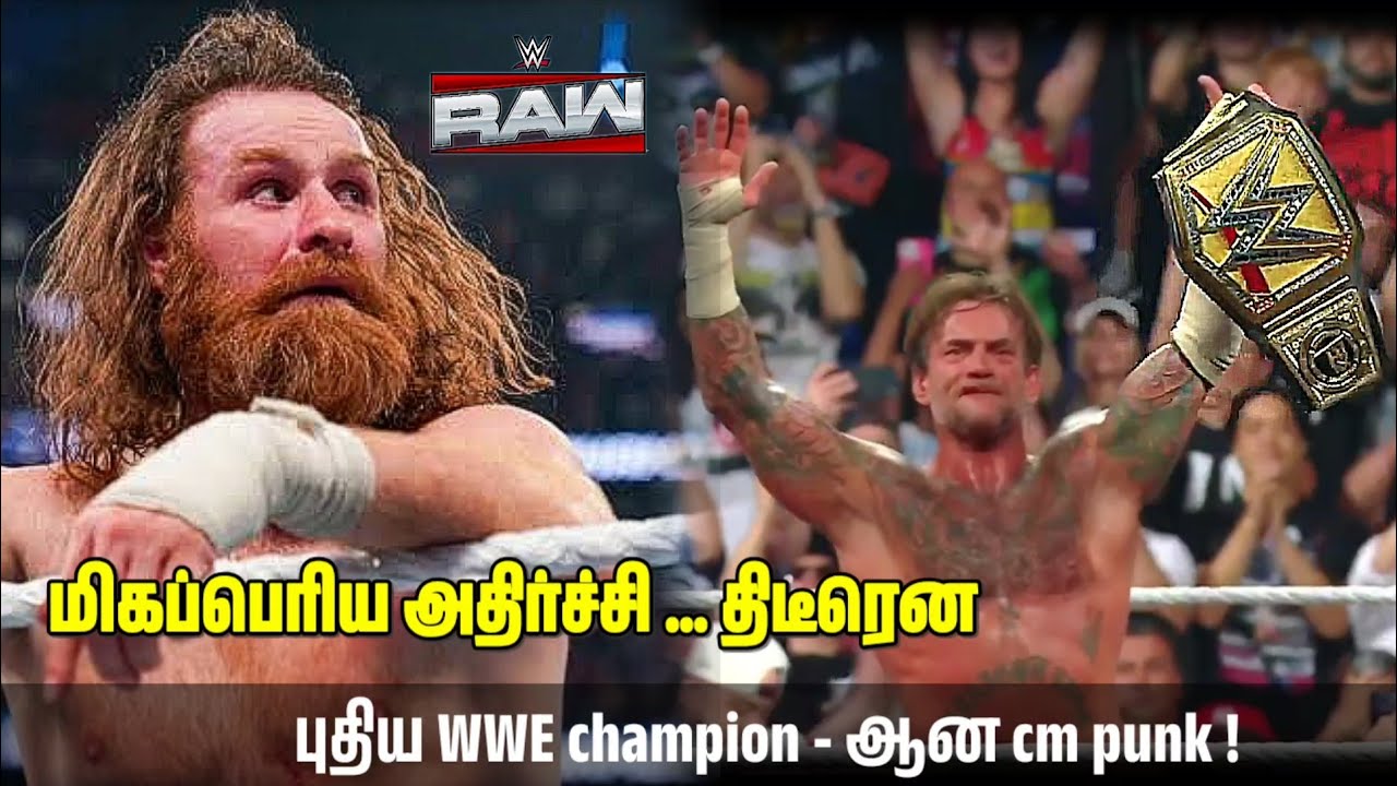 Cm punk win new WWE champion at today Raw explain in Tamil | Wrestling king Tamil OG 