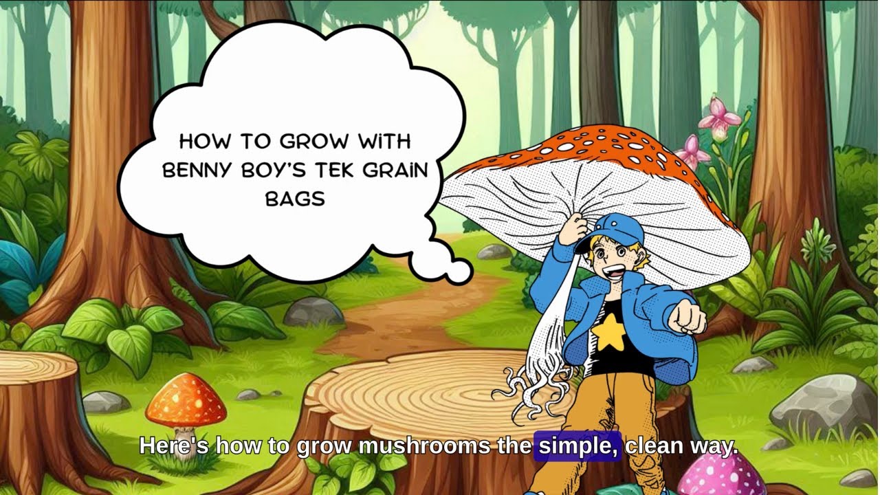 Learn How to Grow Mushrooms With Benny Boy's Tek Grain Bags | Upgraded Uncle Ben's Tek