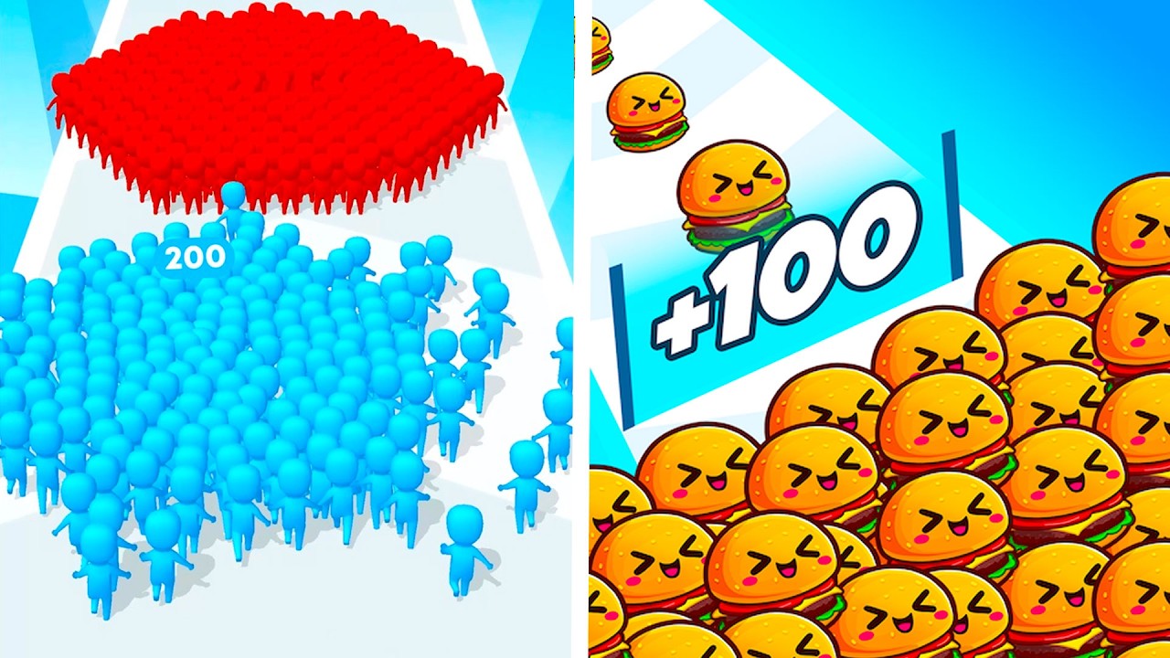 Count Masters 🏃‍♂️ Vs Food Run 🍔 | Ultimate Walkthrough! | Can You Multiply The Biggest Army? 💥 🏆