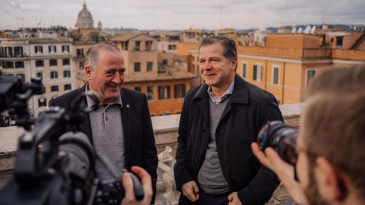 Mit Uwe Bein und Andy Möller in Rom