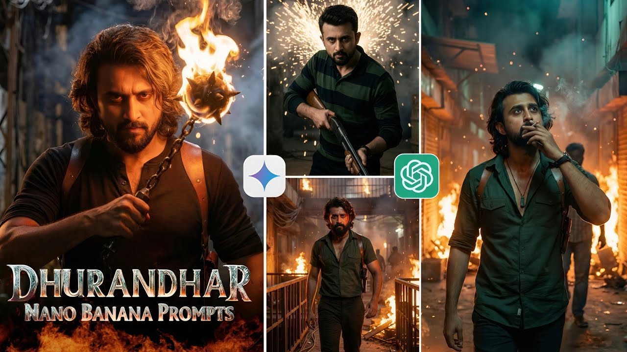 Dhurandhar Style Photo Editing Prompt | Dhurandhar 2 Movie AI Photo Editing Prompt | Ai Prompt 