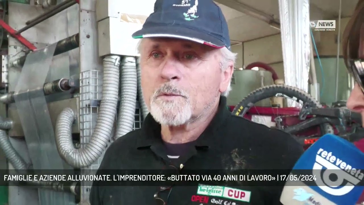 FAMIGLIE E AZIENDE ALLUVIONATE. L'IMPRENDITORE: «BUTTATO VIA 40 ANNI DI LAVORO» | 17/05/2024